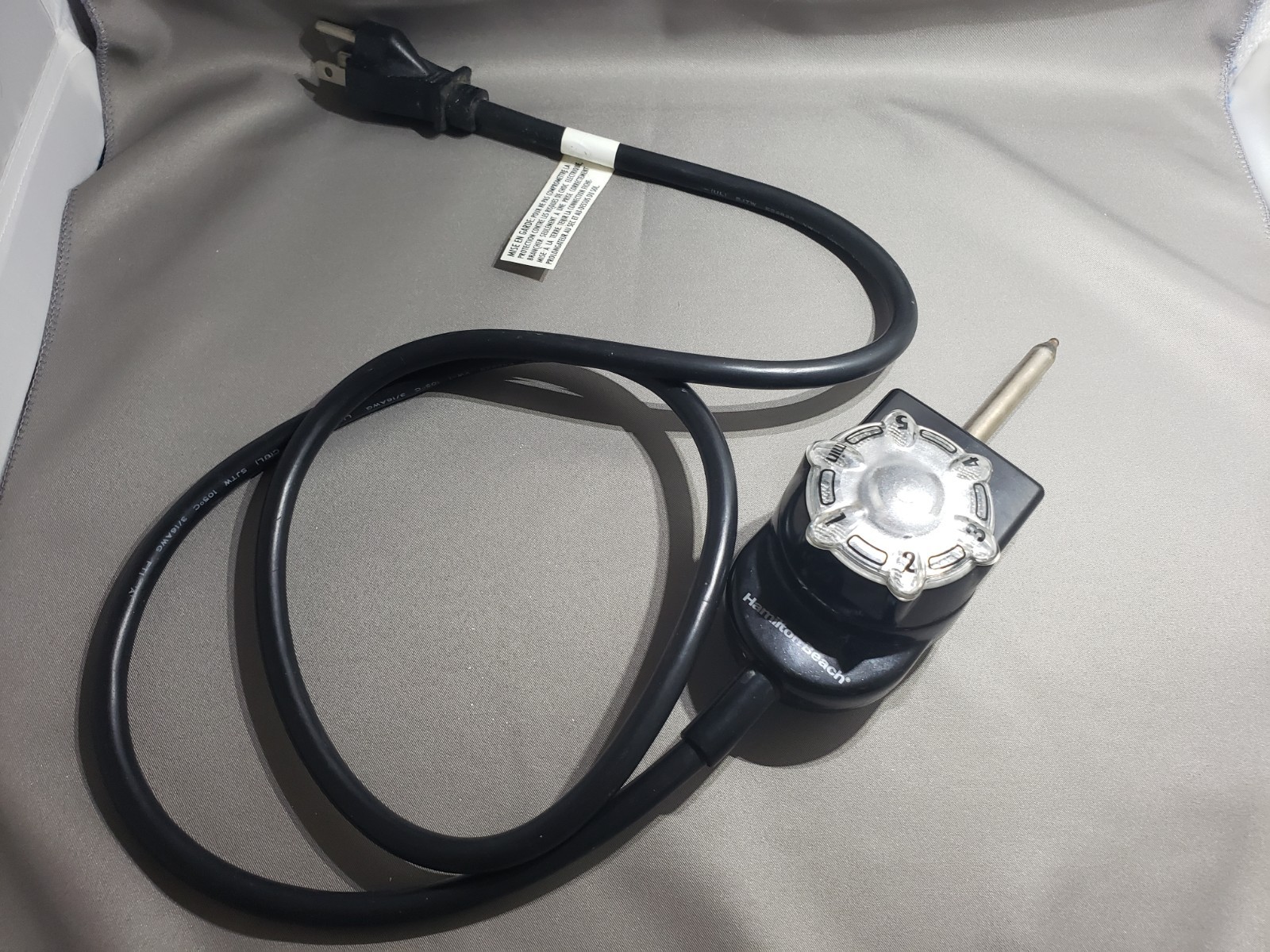 HAMILTON BEACH 5039 Type G16 Heat Control Cord wall plug grill griddle skillet