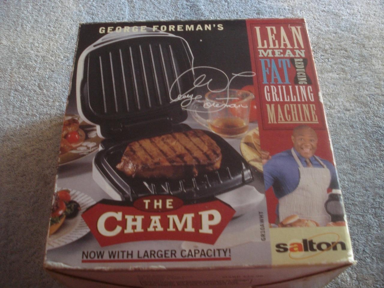 GEORGE FOREMAN LEAN MEAN FAT REDUCING GRILLING MACHINE (MODEL – GR10AWHT)