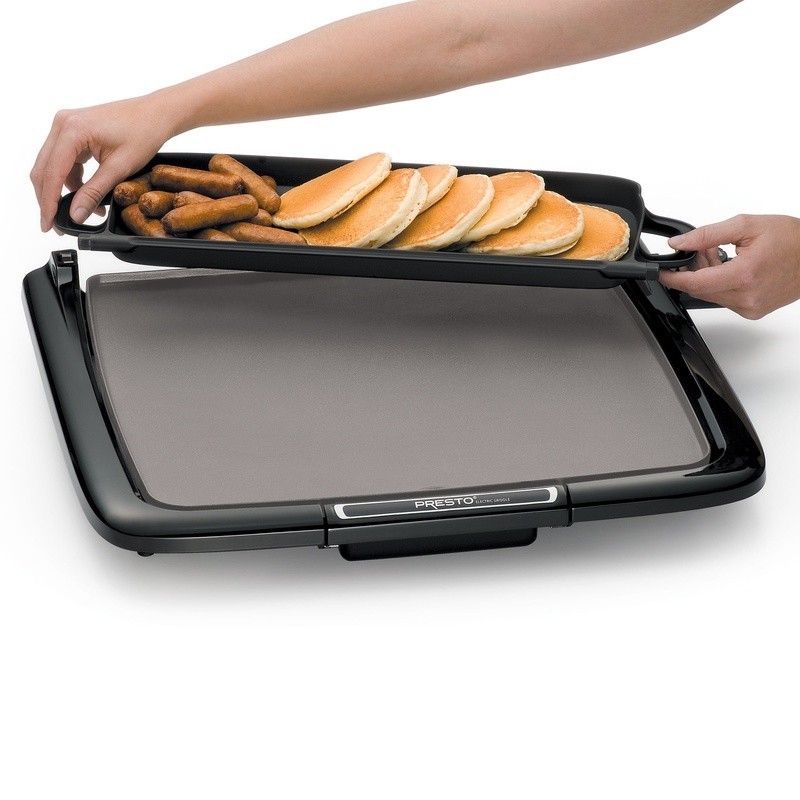 Electric Ceramic Griddle Warmer Nonstick Cooking Surface Multi Function Tray New
