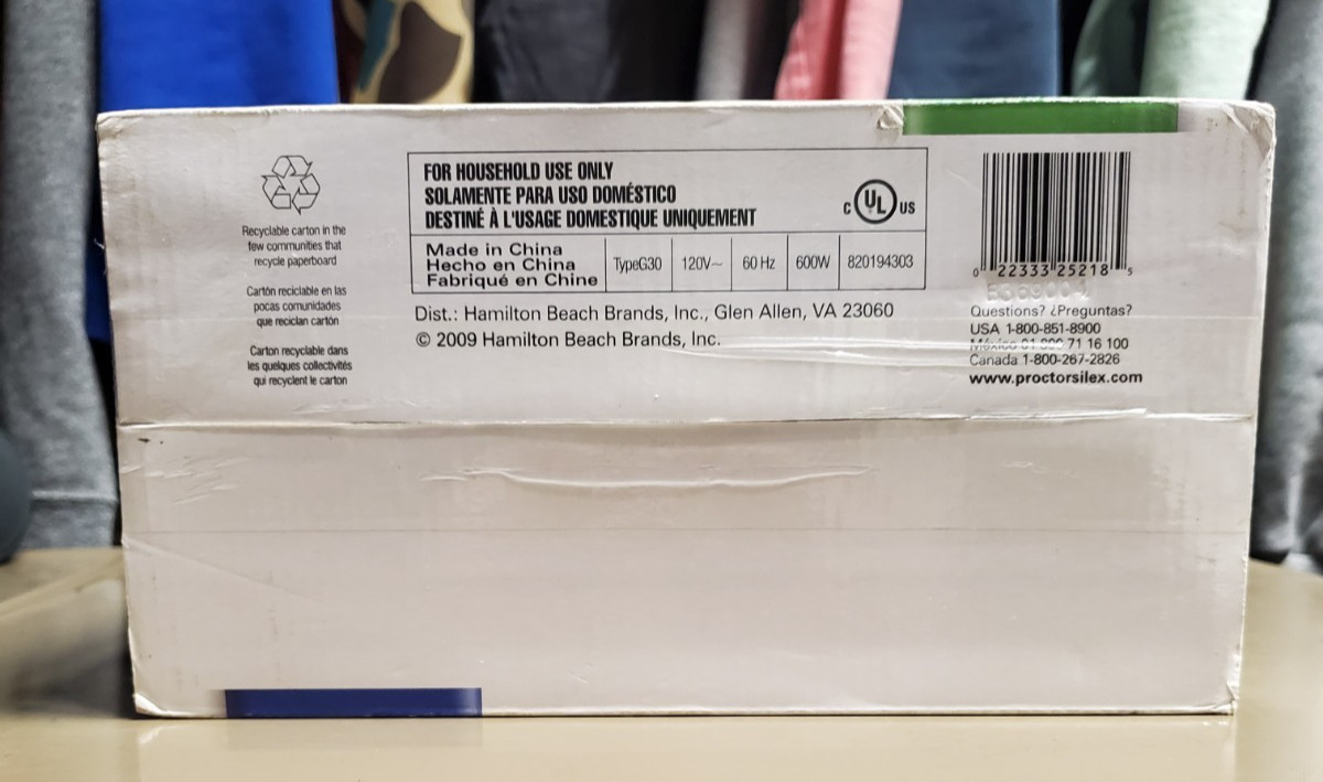 PROCTOR SILEX 25218 Compact Grill NIB