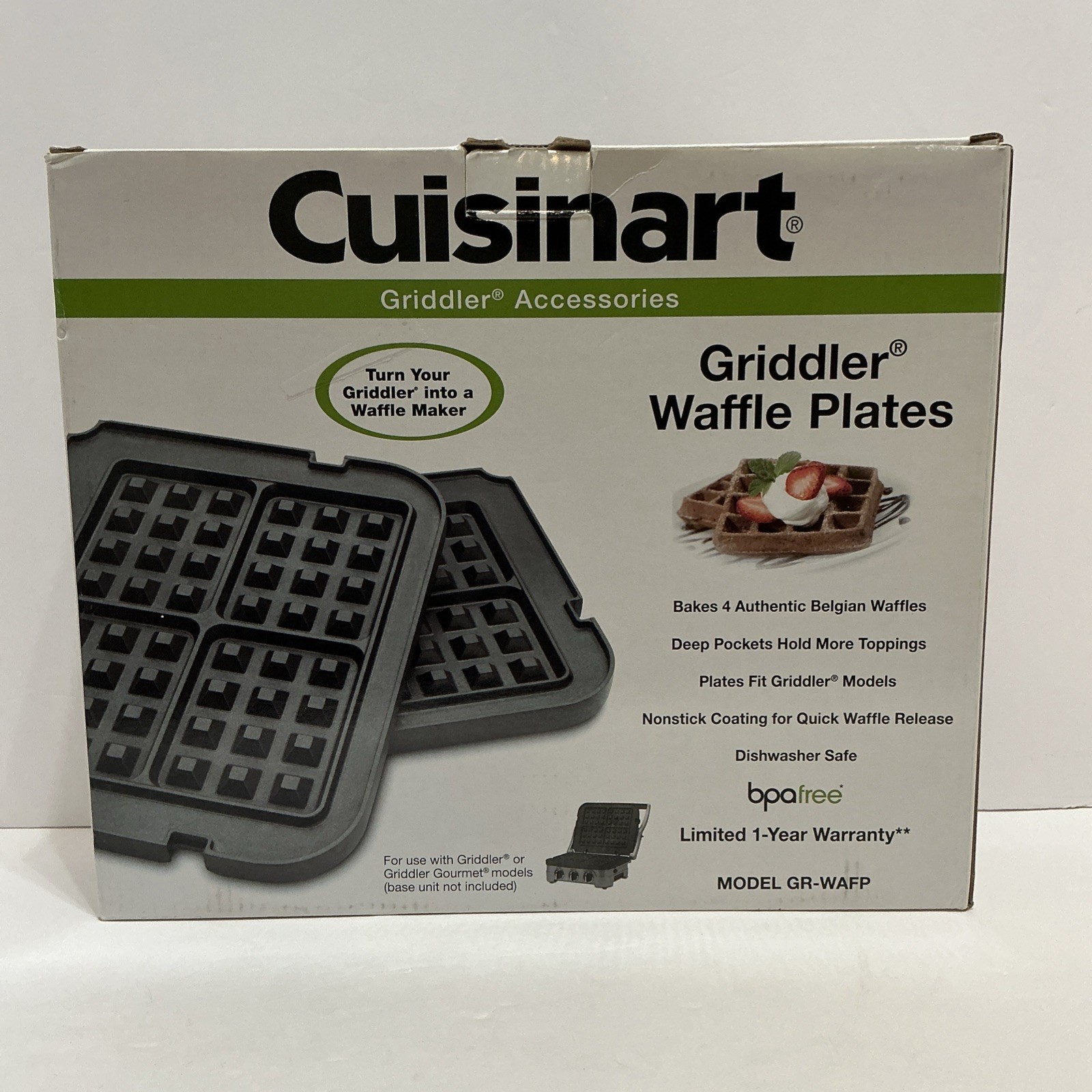 Cuisinart Griddles Waffle Plates Griddles Accessories Deep Pockets Belgian