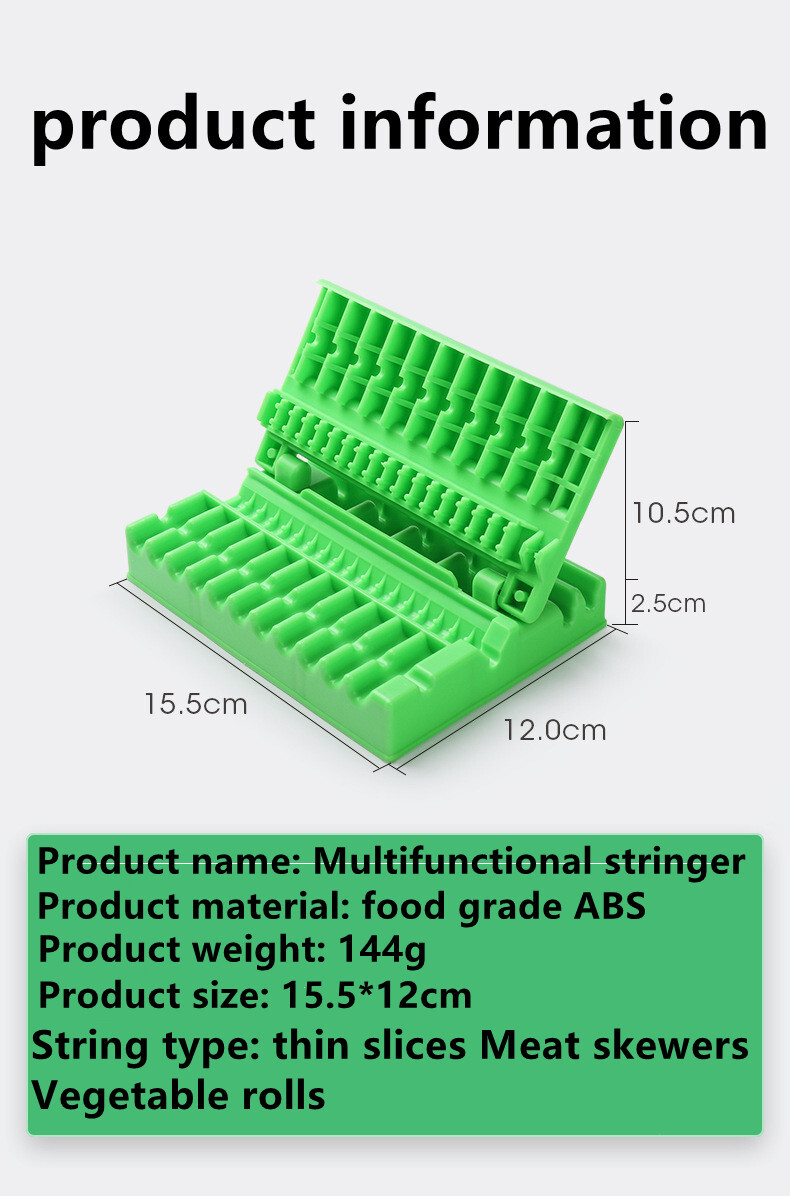 Professional Grade Skewers Kebab Maker Barbecue Stringer Box Machine Beef Pork