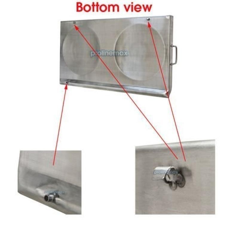 Stainless Steel 31×17 Convex Griddle Plancha Double Stove Cooking Surface New