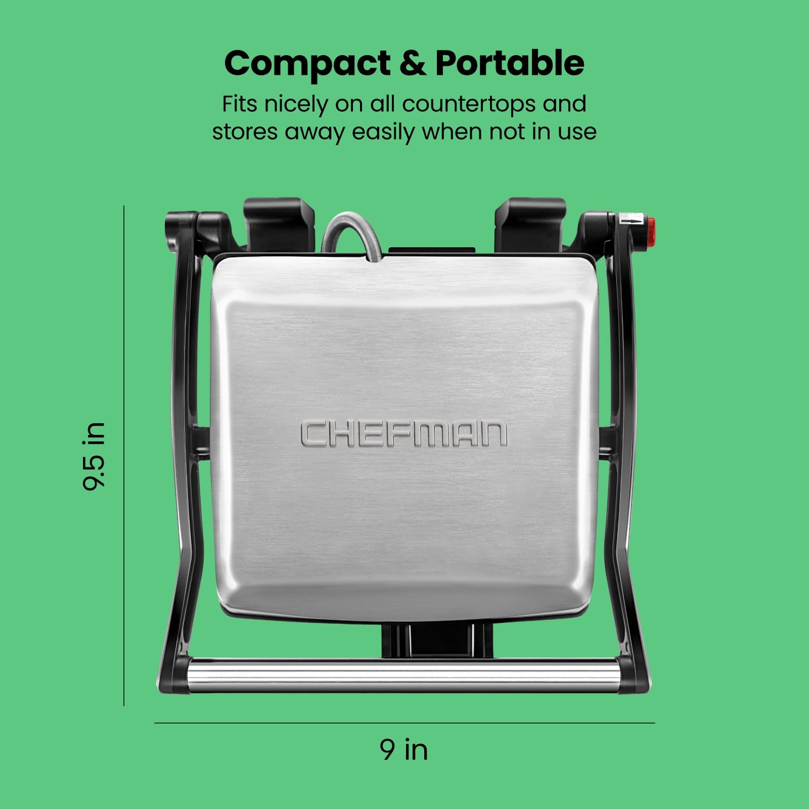 Panini Press Grill and Gourmet Sandwich Maker Non-Stick Coated Plates, Opens …