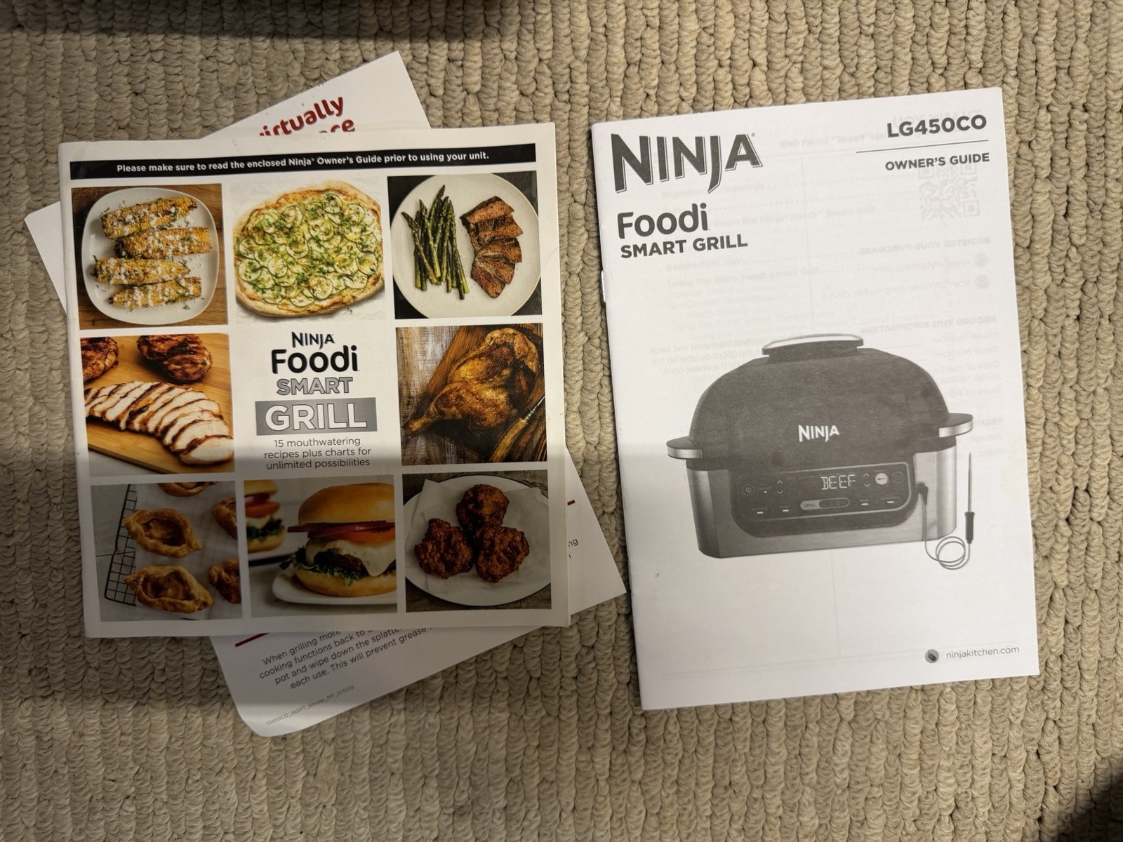 Ninja Foodi Smart 5-in-1 Indoor Grill Air Crisp Roast Bake And Dehydrate LG450CO