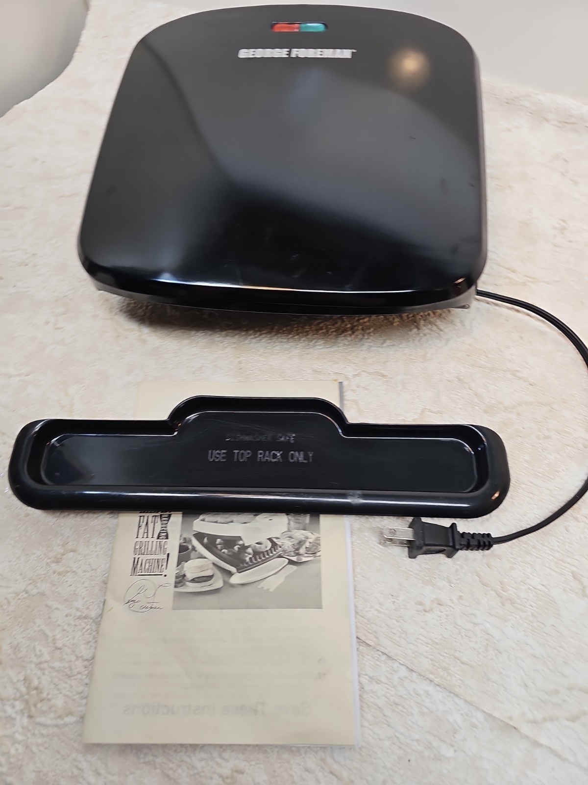 George Foreman 4 Servings Removable Plate Electric Indoor Grill/Panini Press
