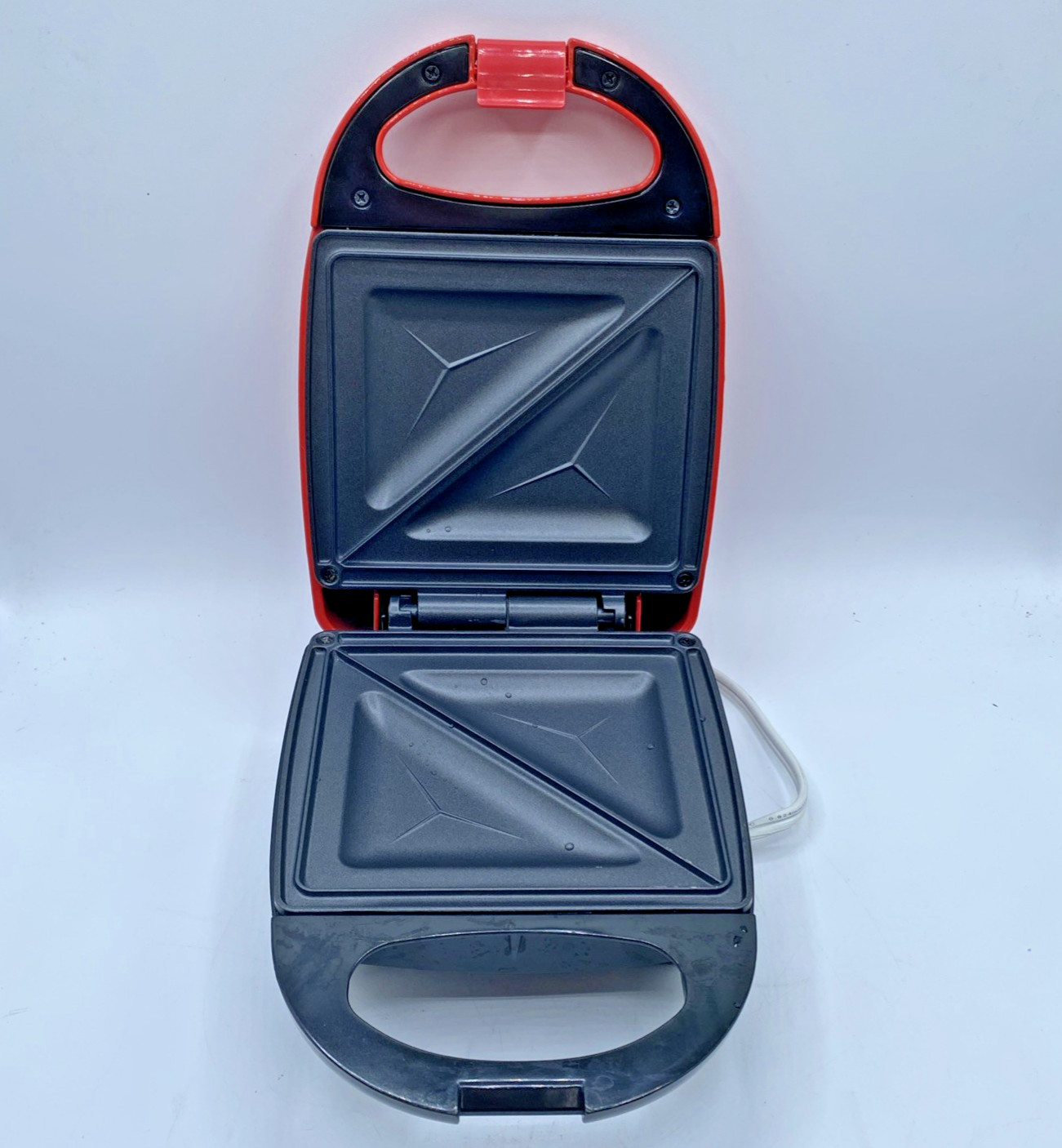 Nostalgia MyMini Compact Sandwich Maker & Grill, Red – Great for Small Spaces