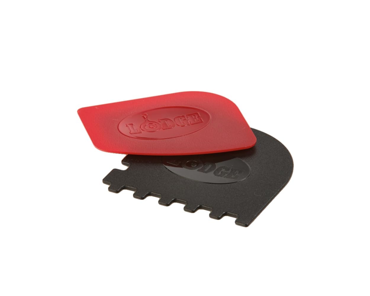 Lodge SCRAPERCOMBO Grill Scraper, 2 Count, Red/Black 2