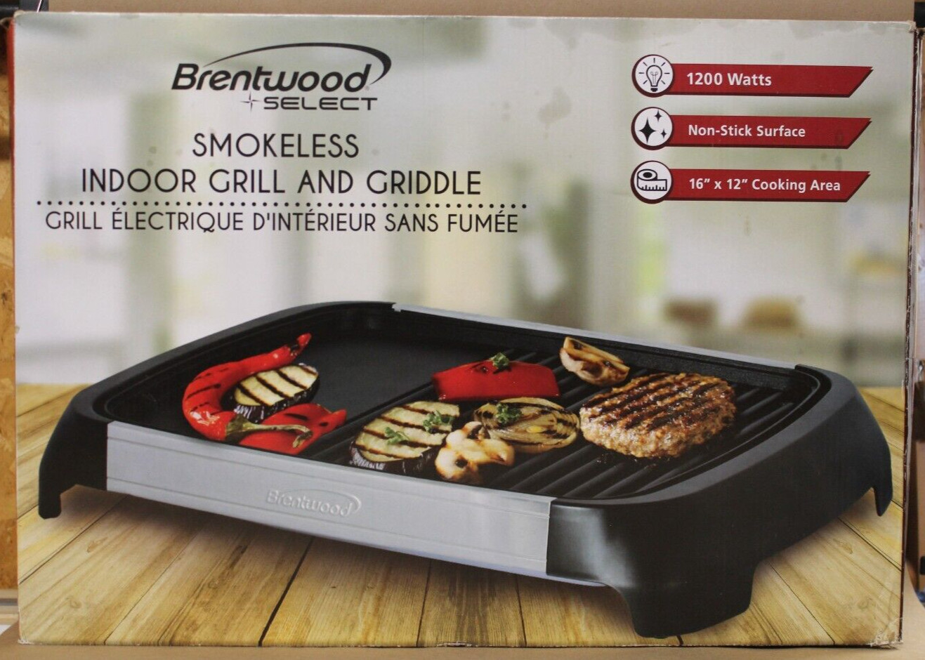 Brentwood Select Smokeless Indoor Grill and Griddle TS-641