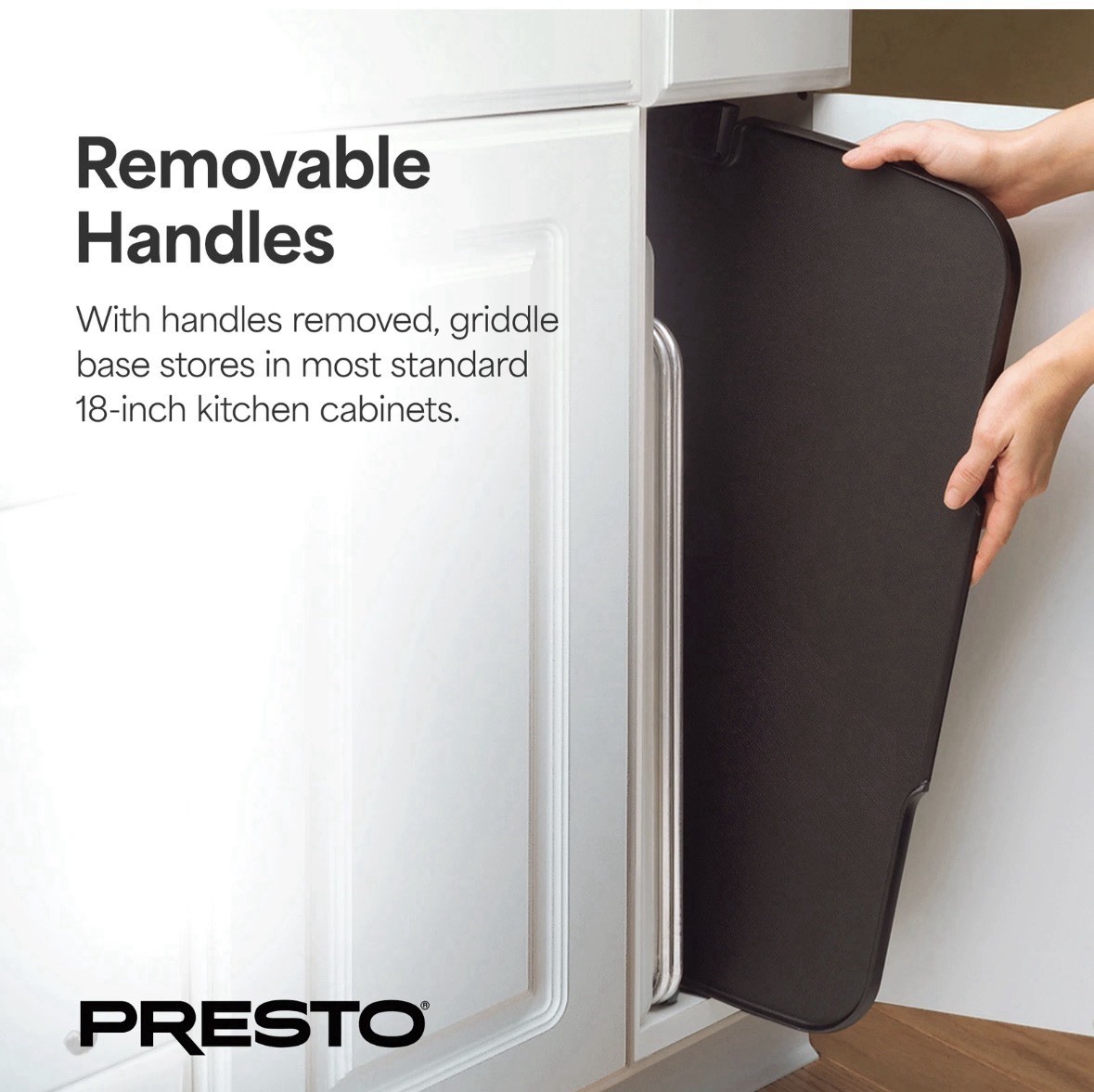 Presto 22” Electric Griddle Nonstick | Removable Handles | Adjustable Temp