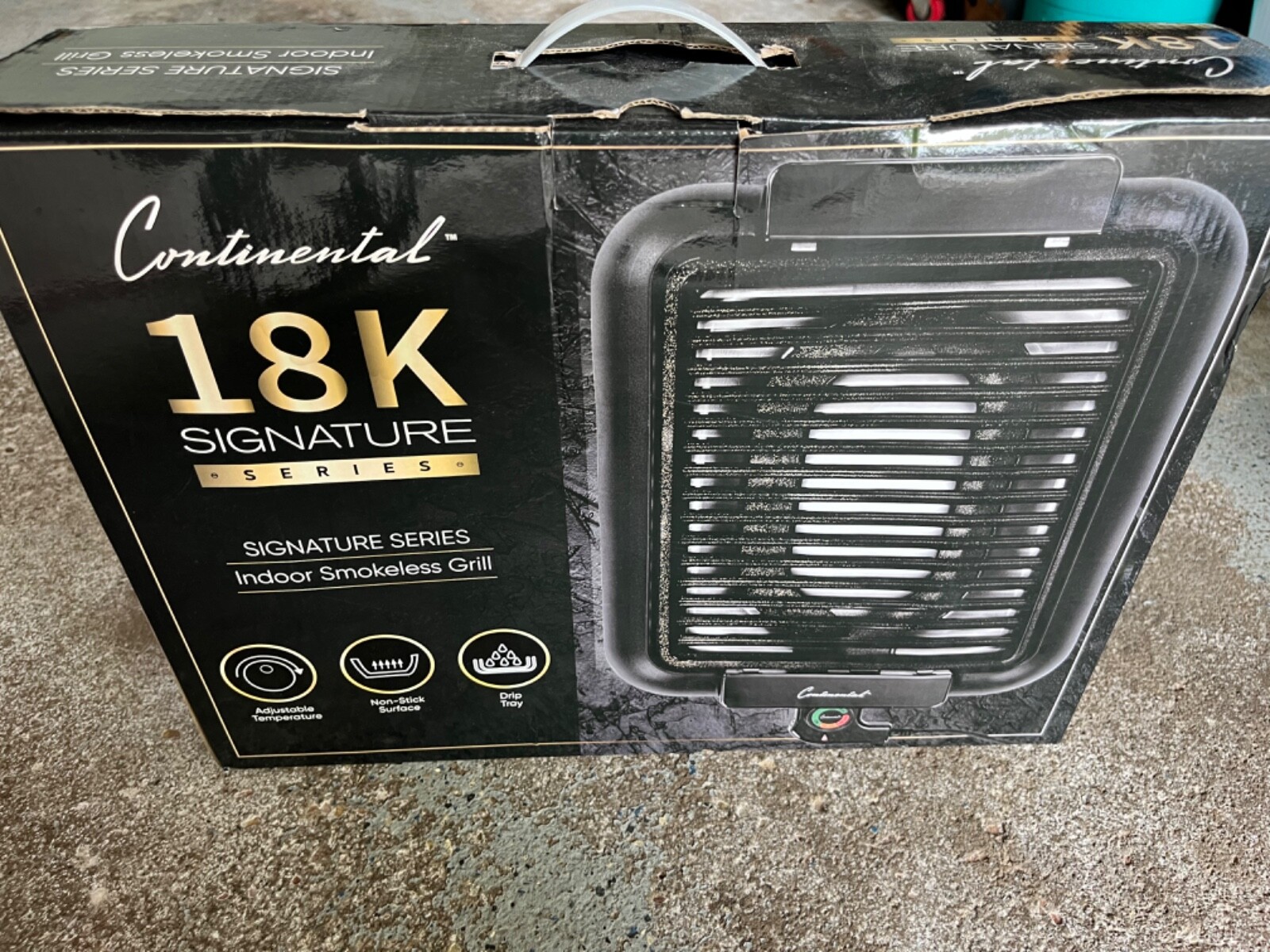 Continental 18K Signature Series Indoor Smokeless Grill New in Box