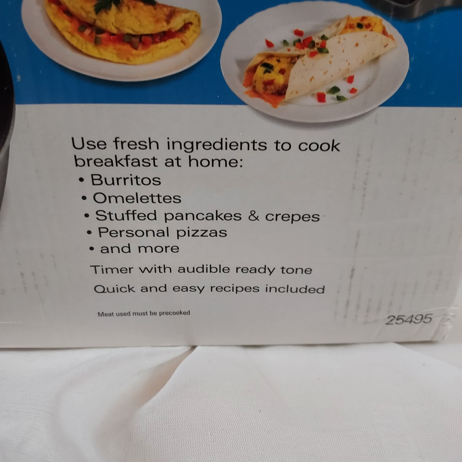Hamilton Beach Breakfast Burrito Maker 25495 Sealed – New In Box