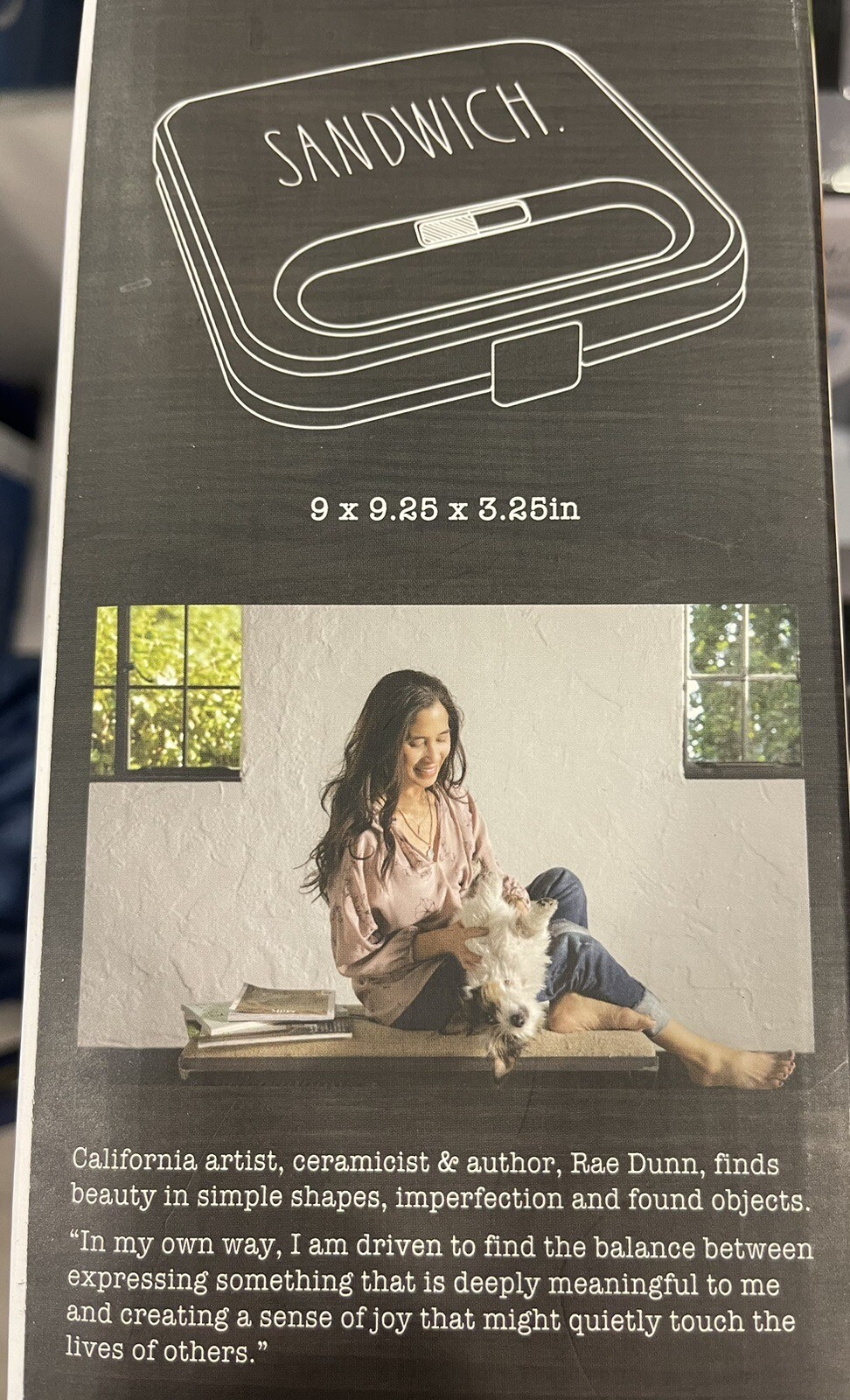 RAE DUNN SANDWICH MAKER NEW IN BOX