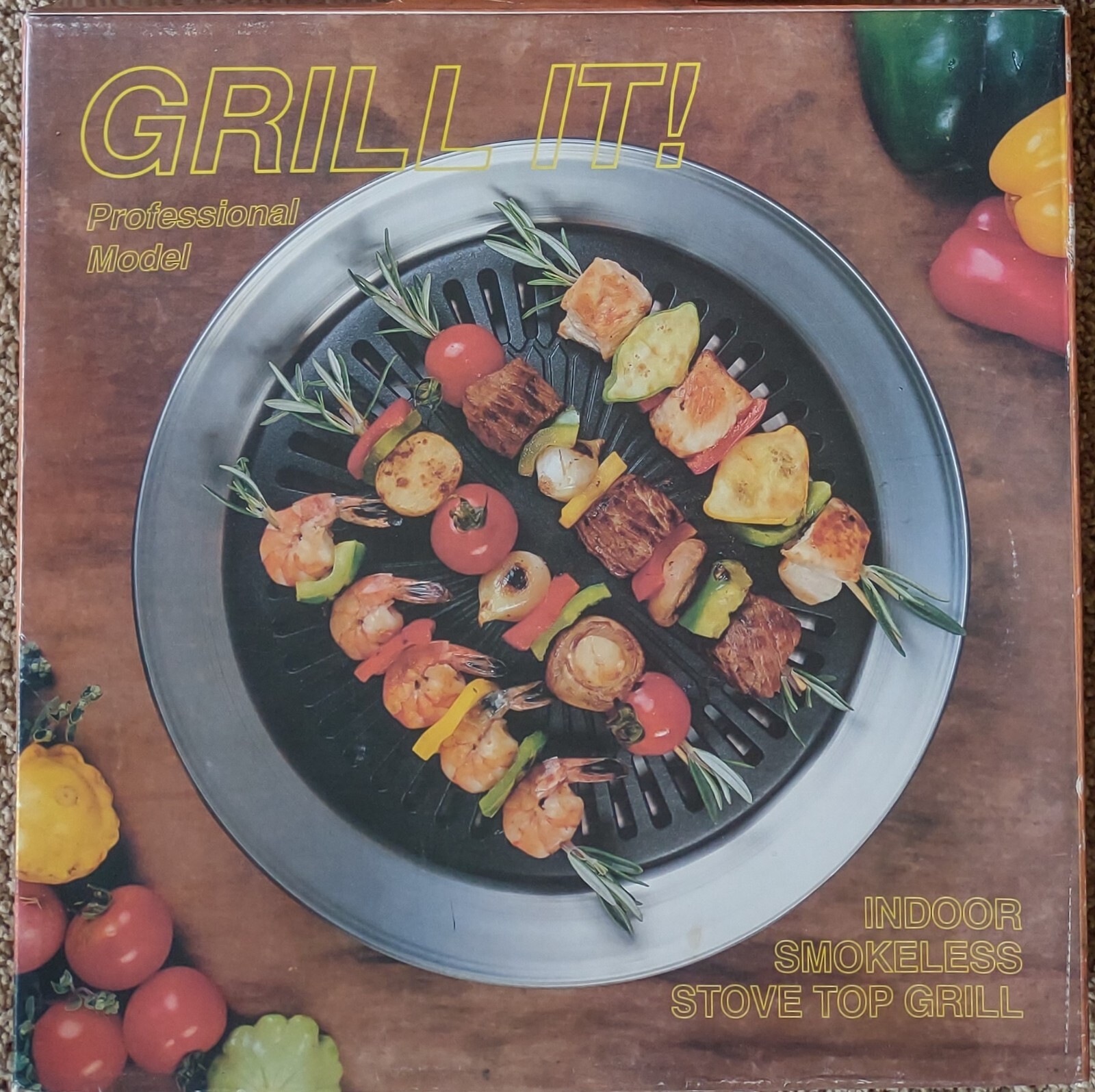 Grill It Professional Model Indoor Smookless Stove Top Grill New