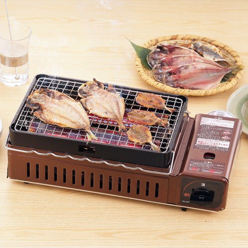 Iwatani CB-ABR-1 ABURIYA Portable Gas Grill Stove Color :Metallic brown