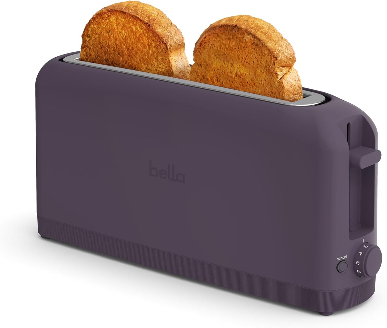 bella 2 Slice Slim Toaster, Fits-anywhere™ Kitchenware, 6 2 Slice, Plum