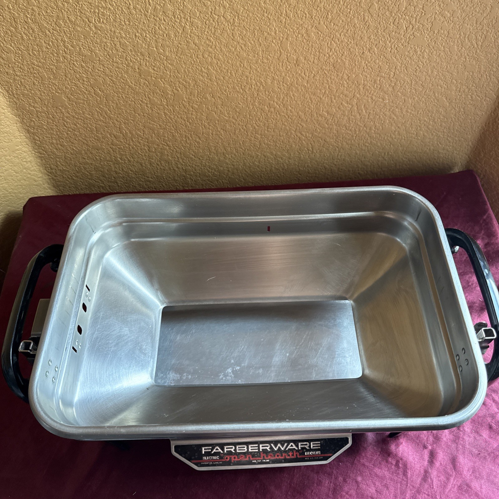 Farberware Open Hearth Electric Broiler Grill Body/Drip Pan ONLY see Pictures
