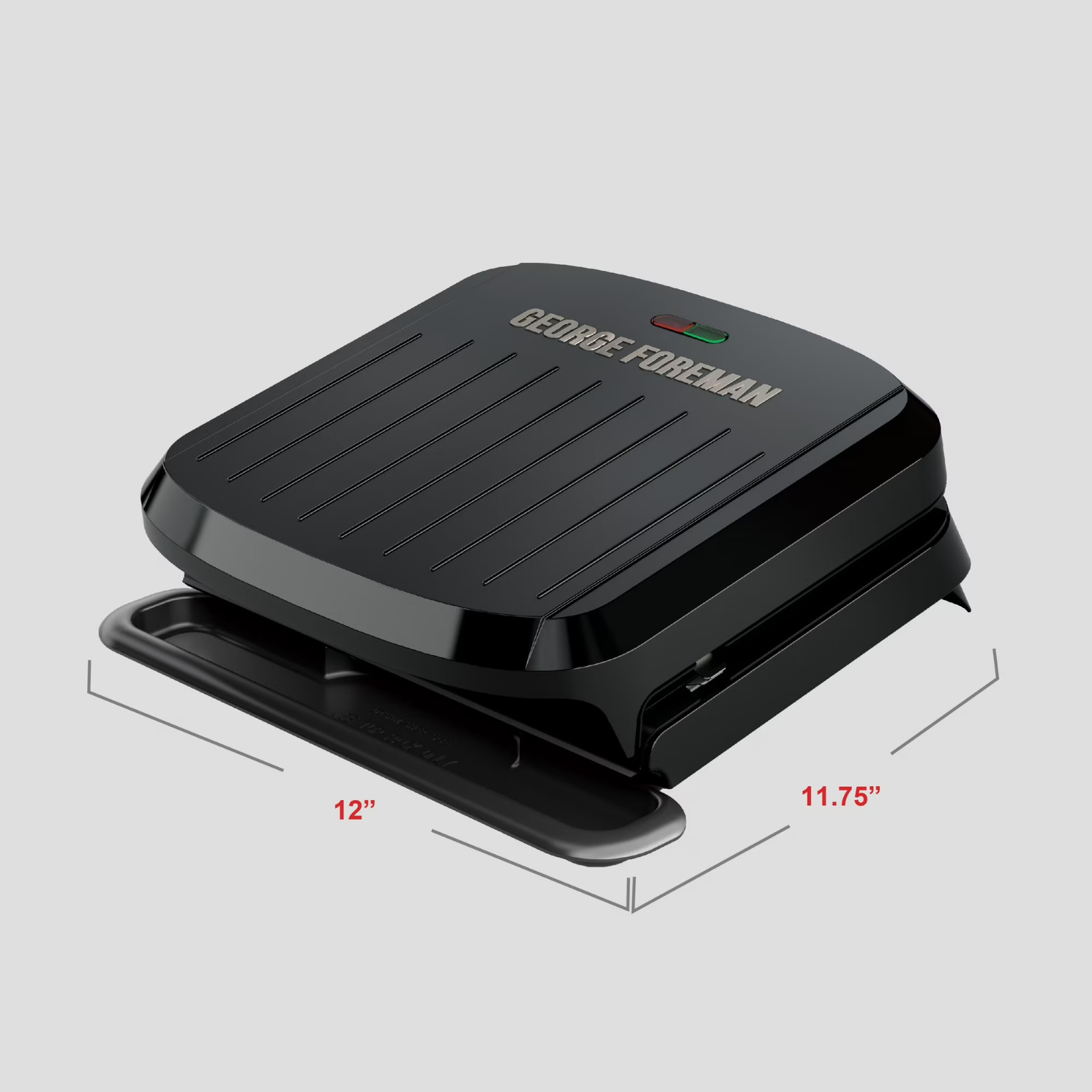George Foreman 4-Serving Panini Press Indoor Grill, Countertop Sandwich Maker