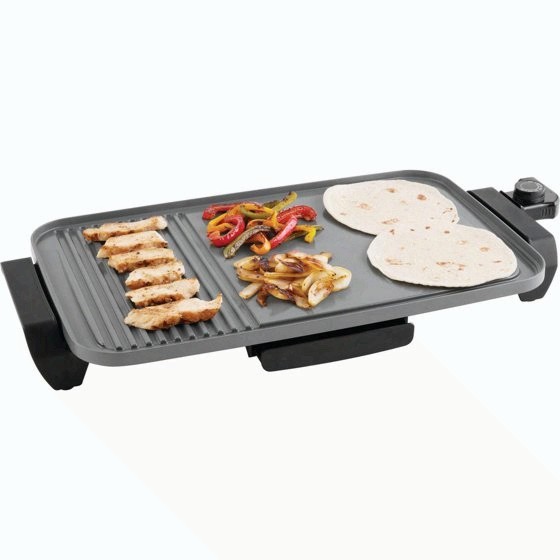 Mainstays 12×20 Electric Ceramic Griddle Nonstick 1500W Temperature Control