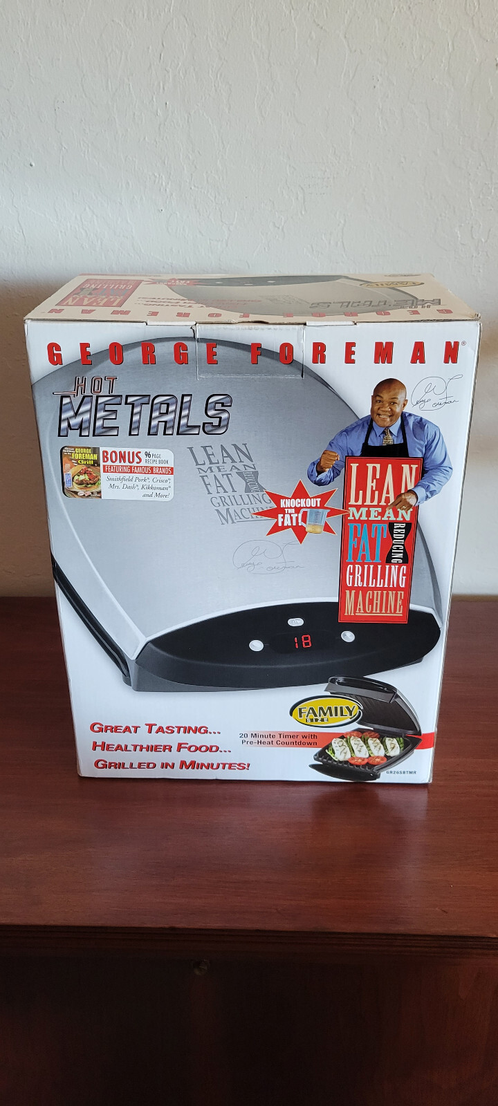 George Foreman GR26SBTMR Hot Metals Lean Mean Grilling Machine