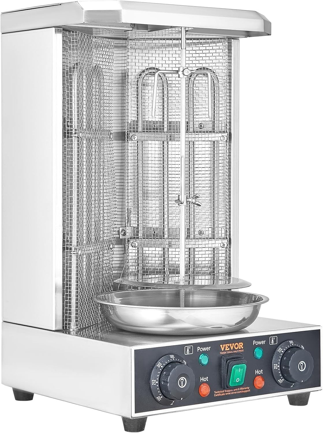 Shawarma Grill Machine, 122°F-572°F, 13Lbs Capacity, Chicken Shawarma Cooker,