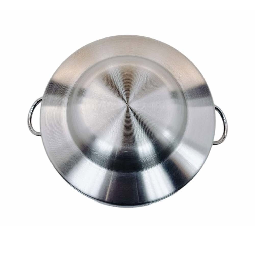 HD 23″ x 7″ Stainless Steel Concave Comal Griddle Pan Non-Stick Coating Cookware