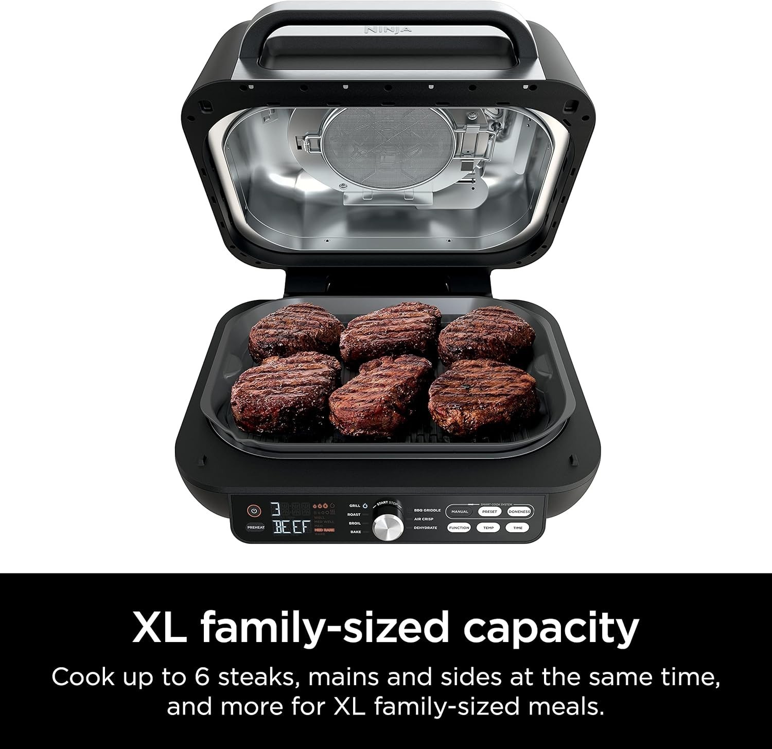 IG651 Foodi Smart XL Pro 7-in-1 Indoor Grill/Griddle Combo, use Opened or Closed