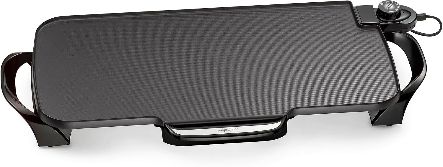 Electric Griddle with Removable Handles