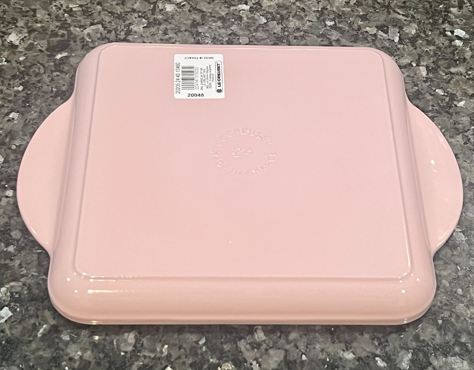 NEW Le Creuset Enameled Cast Iron Skinny Square Grill Pan 9-1/2″ Chiffon Pink