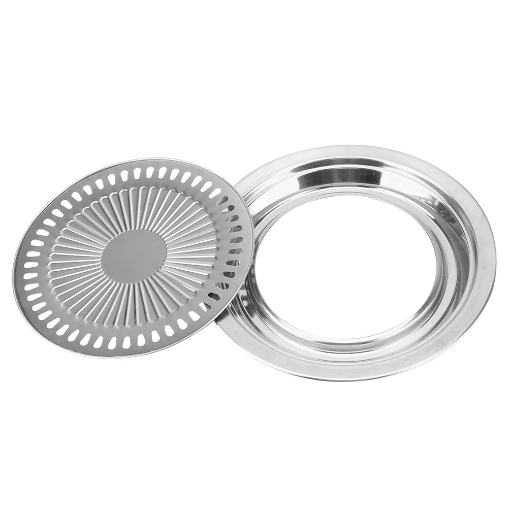 Smokeless Barbecue Grill Pan Non Stick Gas Stove Baking Tray