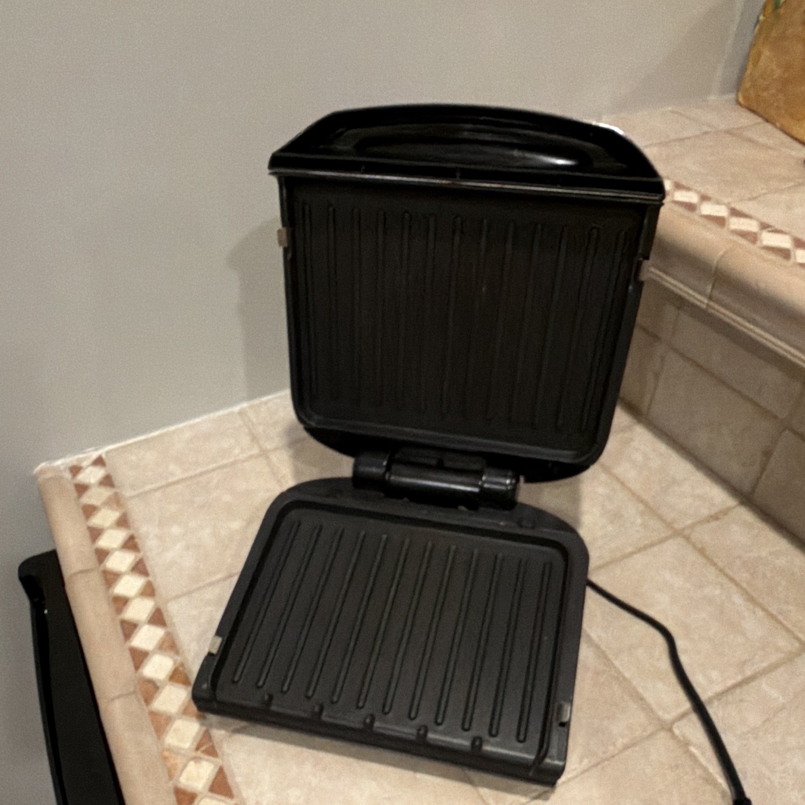 George Foreman Electric Contact Grill & Griddle, Non-Stick, Black