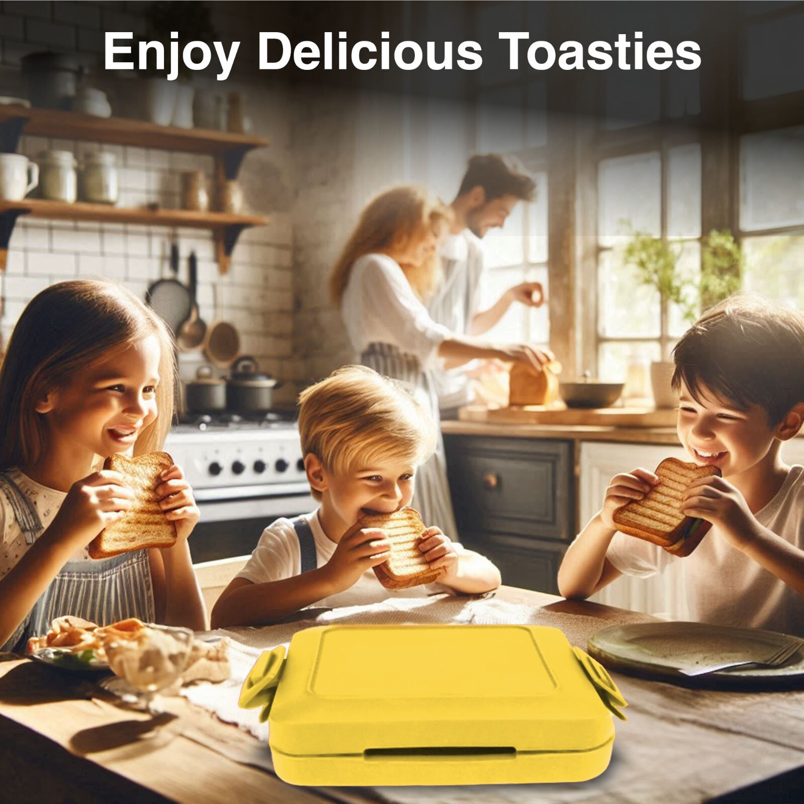 Eezee Muncheez Microwave Sandwich Maker Fun Smiley Toastie Grill
