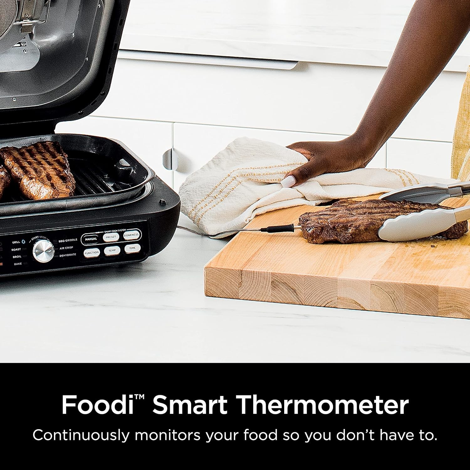 IG651 Foodi Smart XL Pro 7-in-1 Indoor Grill/Griddle Combo, use Opened or Closed