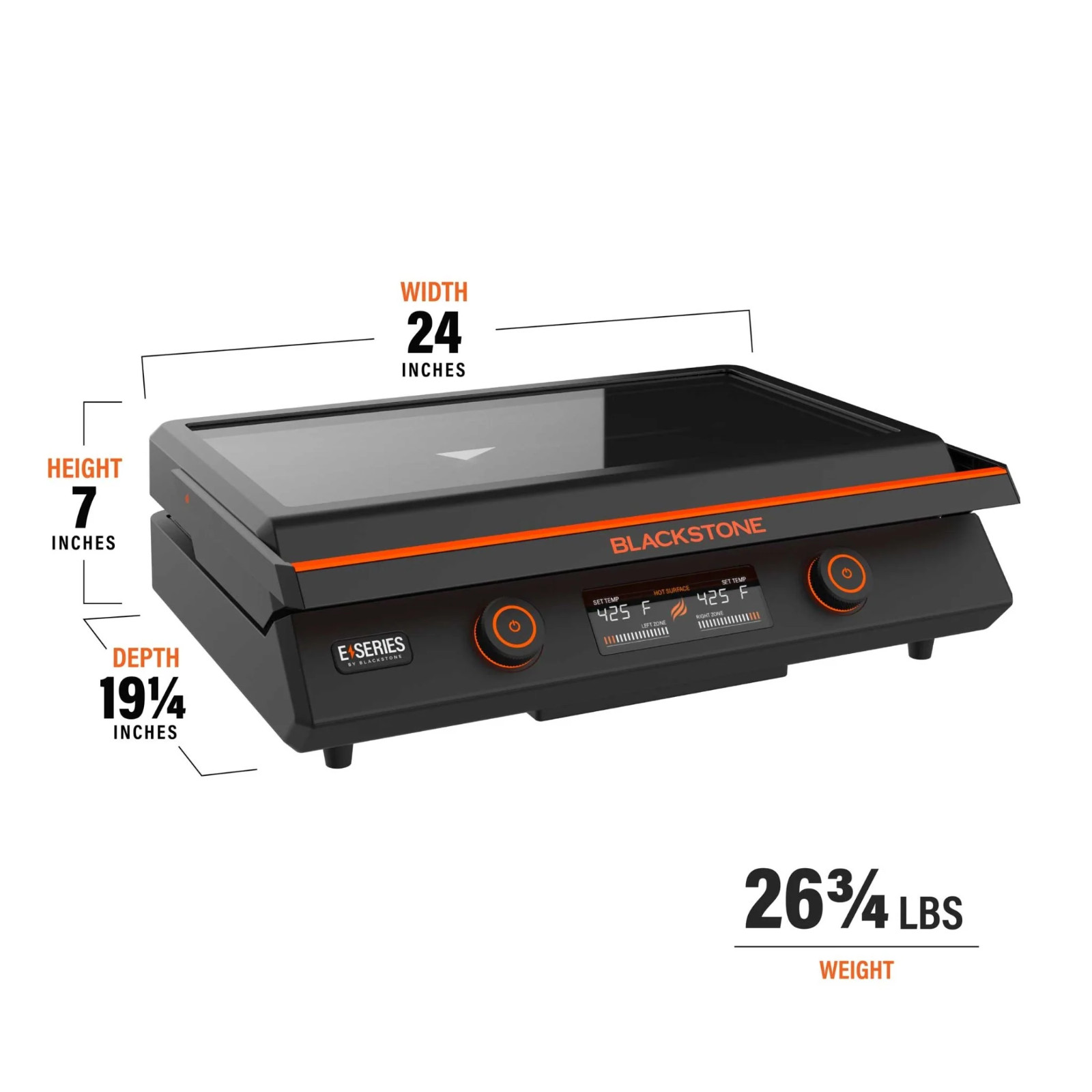 22 Inch Electric Tabletop Griddle 1600W Indoor Outdoor Portable Flat Top