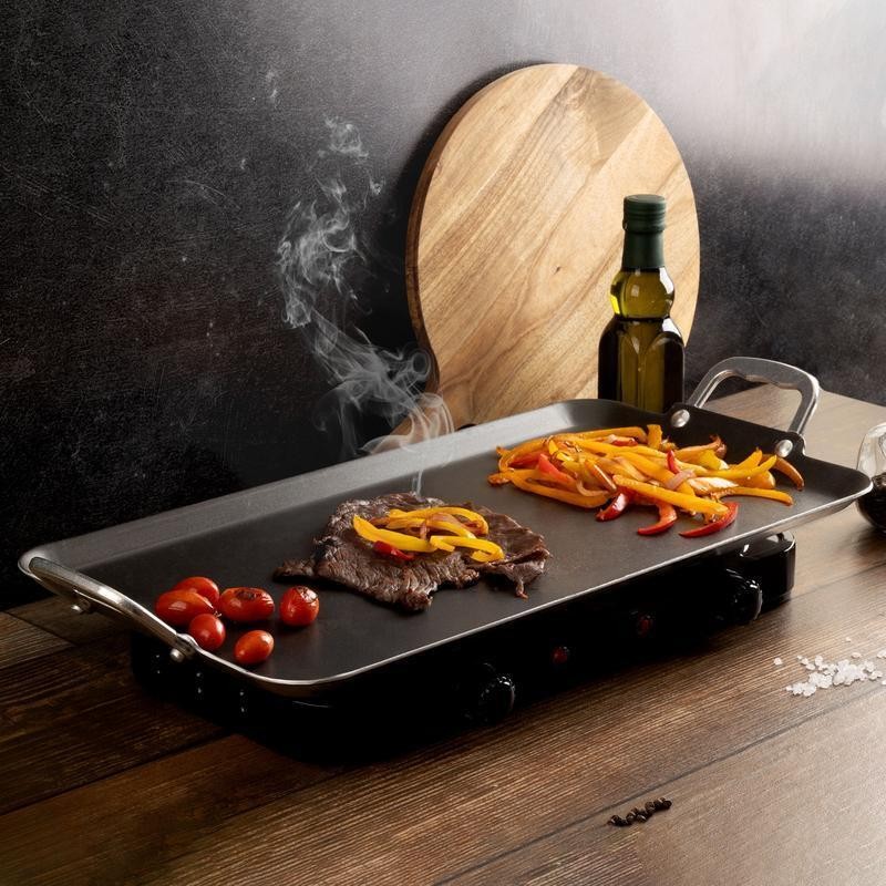 Nonstick Double Burner Griddle Aluminum Dishwasher Oven Safe Cooking Kitchen New
