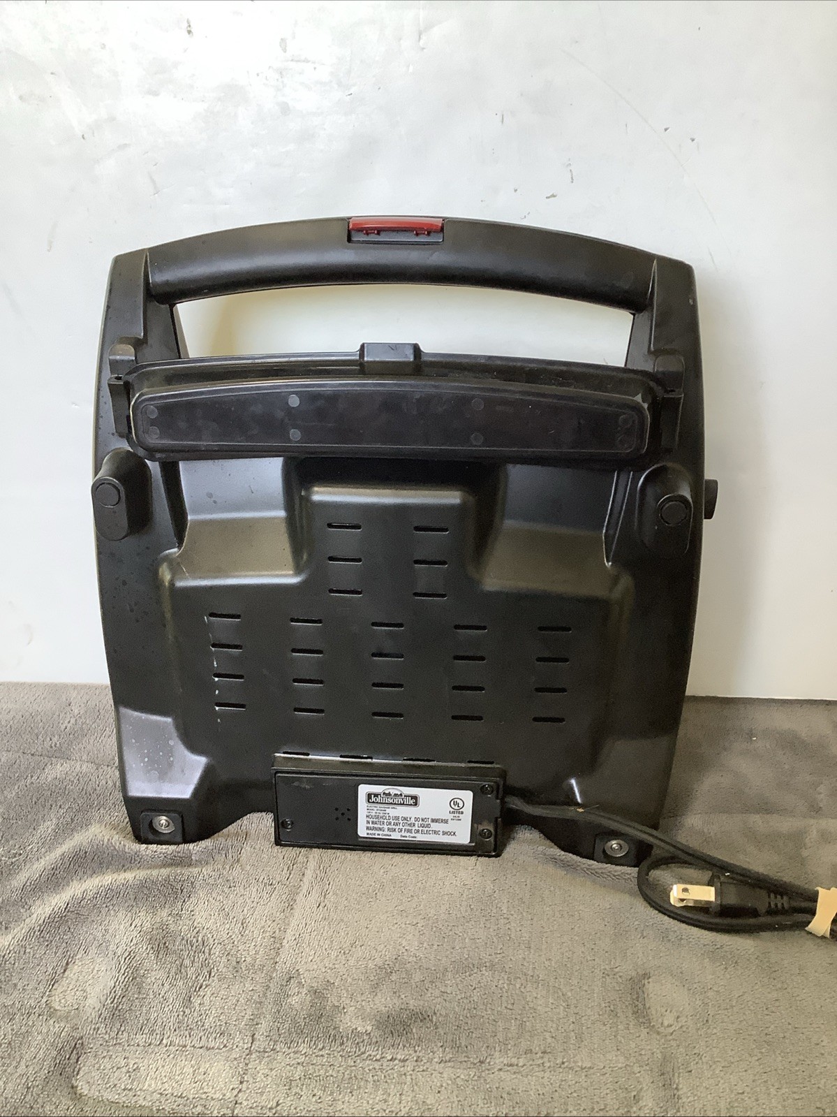 Johnsonville Sizzling Sausage Grill Indoor Electric Grill BTG-0498 W/ Drip Tray