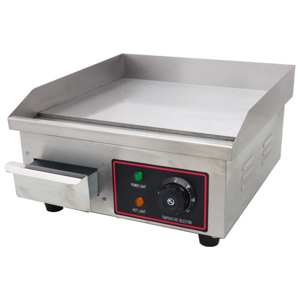 NEW 14″*11.8″ Commercial Electric Griddle Stove 110V Countertop Flat Top Griddle
