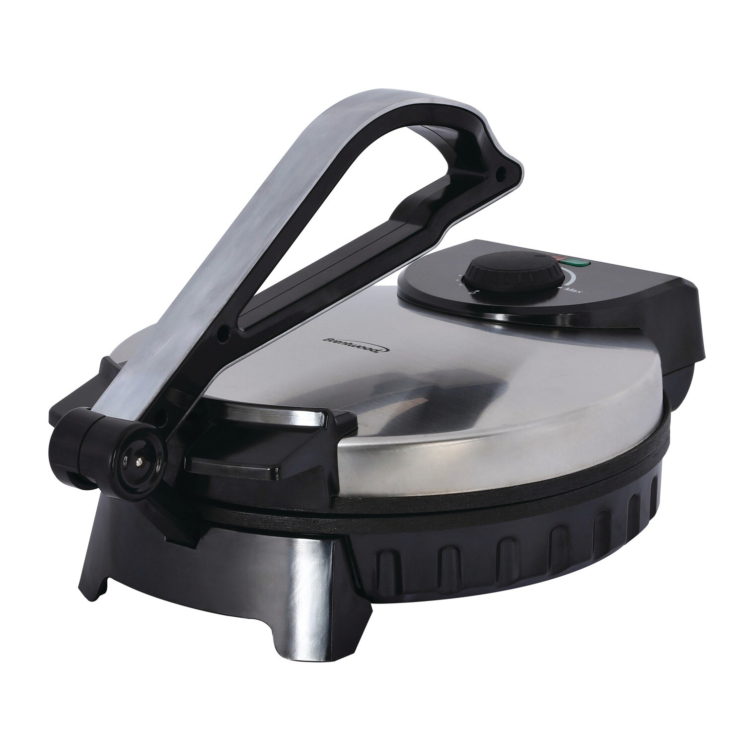 Brentwood TS-128 Stainless Steel Non-Stick Electric Tortilla Maker 10-Inch