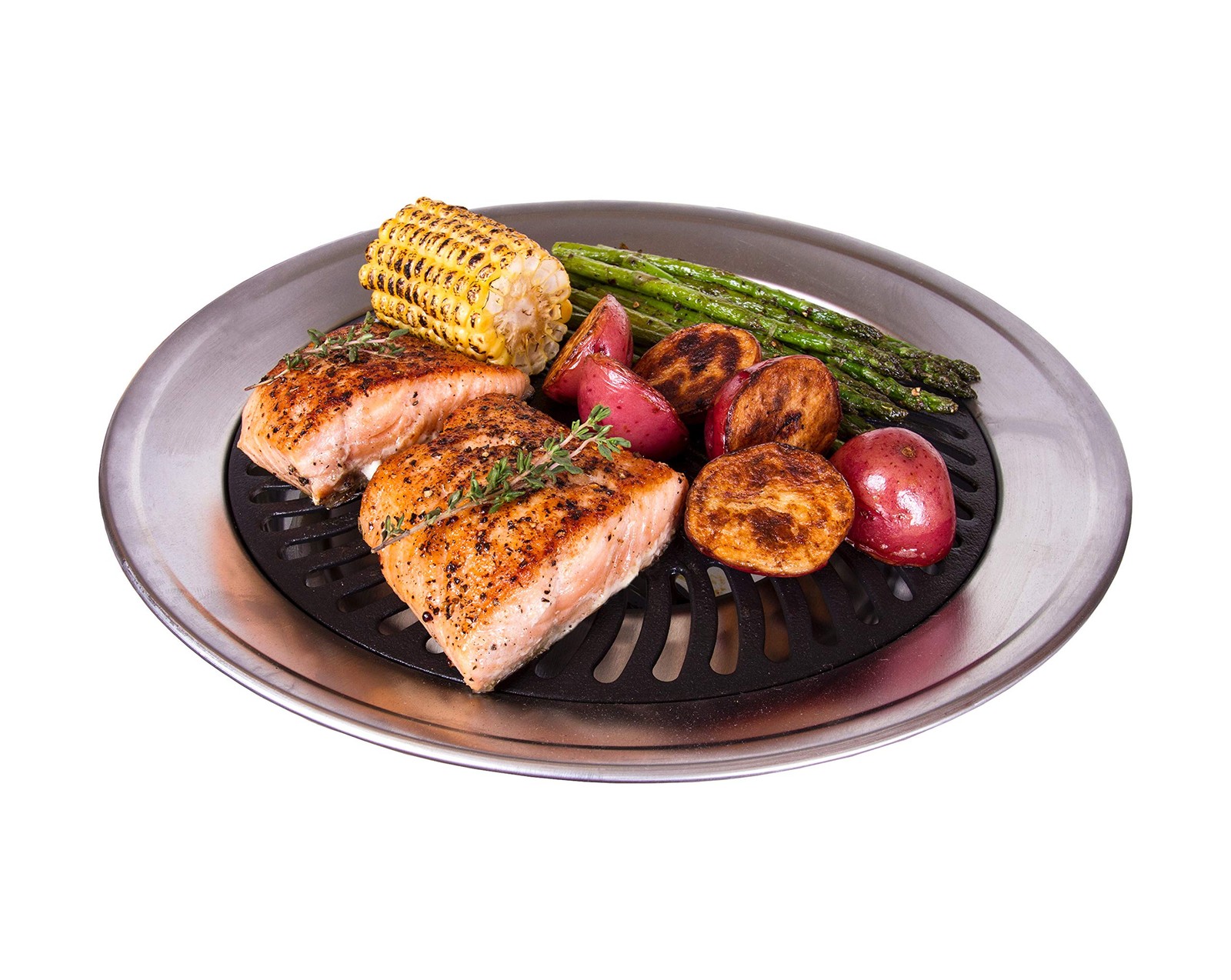 Kitchen Home Stove Top Smokeless Grill Indoor BBQ Stainless Non Stick