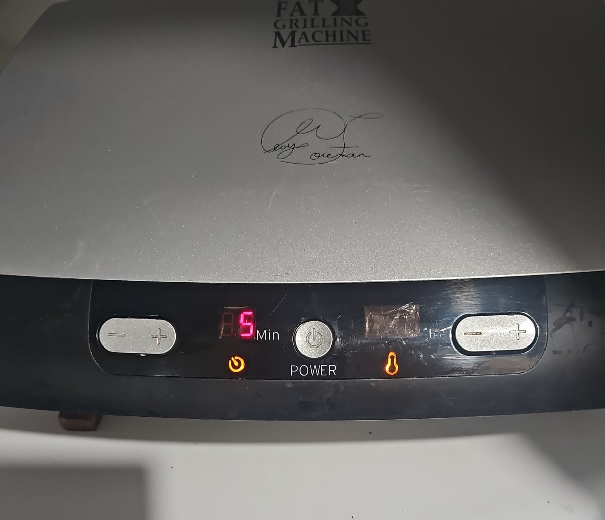 George Foreman GRP99 Electric Grill Silver Non-Stick Removable Plate Drip Tray