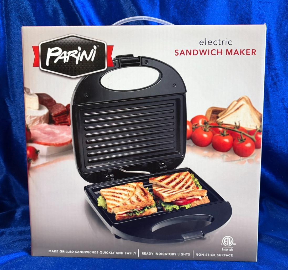 Parini Electric Sandwich Maker…New In Box…SEALED!