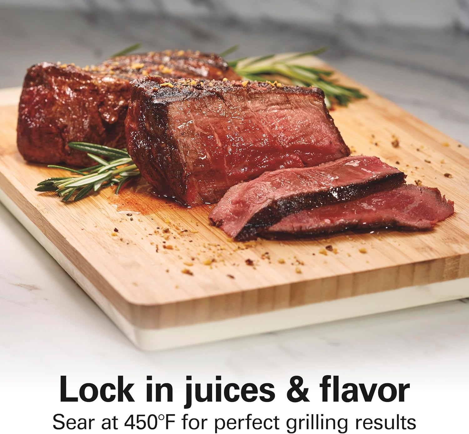 Electric Indoor Searing Grill W/ Viewing Window & Adjustable Temperature Control