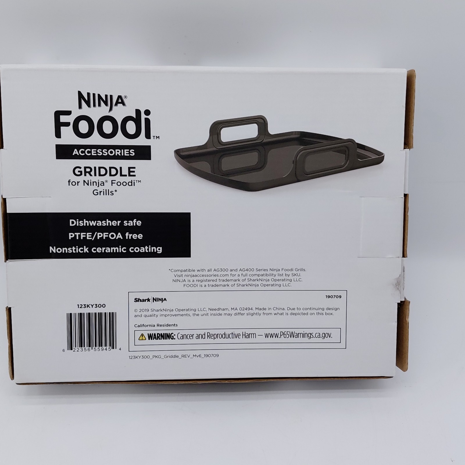 Ninja Foodi Griddle Accessory Grill NEW 123KY300 Compatible With AG300 & AG400