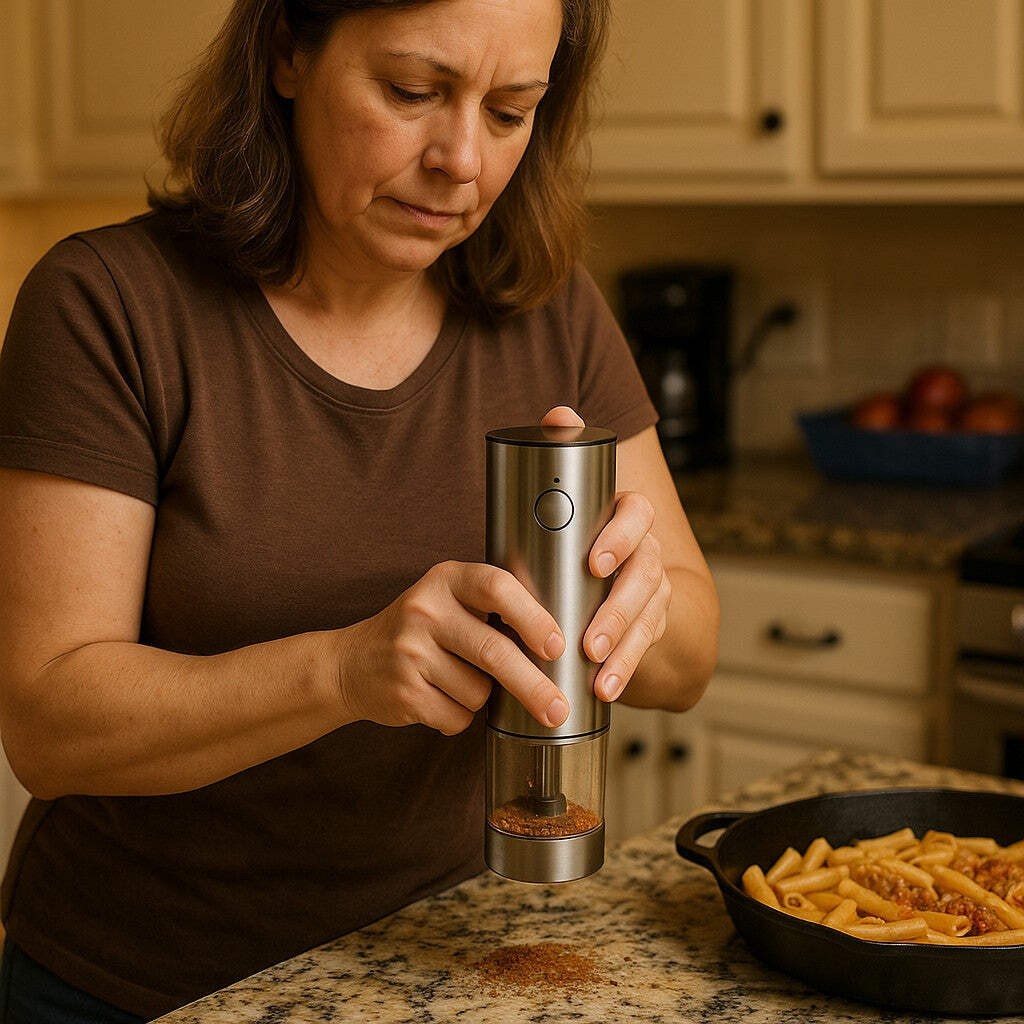Electric Coffee Spice Grinder Stainless Push Button