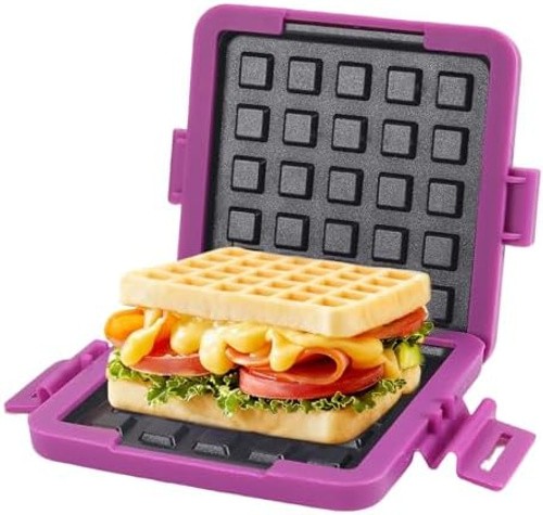 Microwave Toastie Sandwich Maker, Nonstick Plate Panini Maker, Versatile Wire…
