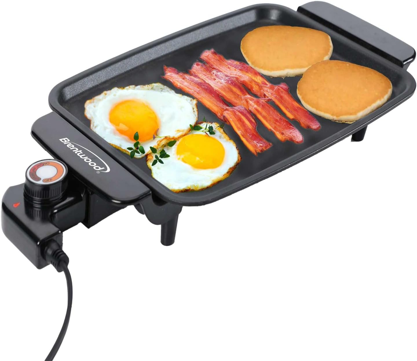 12″ X 10″ 1,200-Watt Electric Griddle with Ceramic Non-Stick Coating
