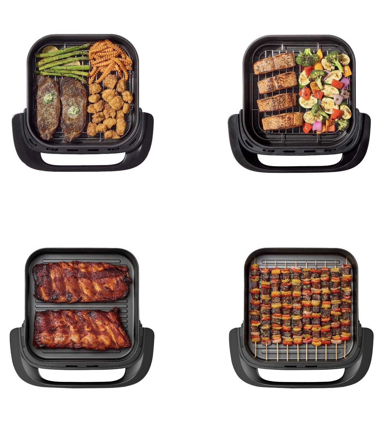 T-fal Infrared Technology Indoor Electric Grill 1600W 120V Black Temp Control
