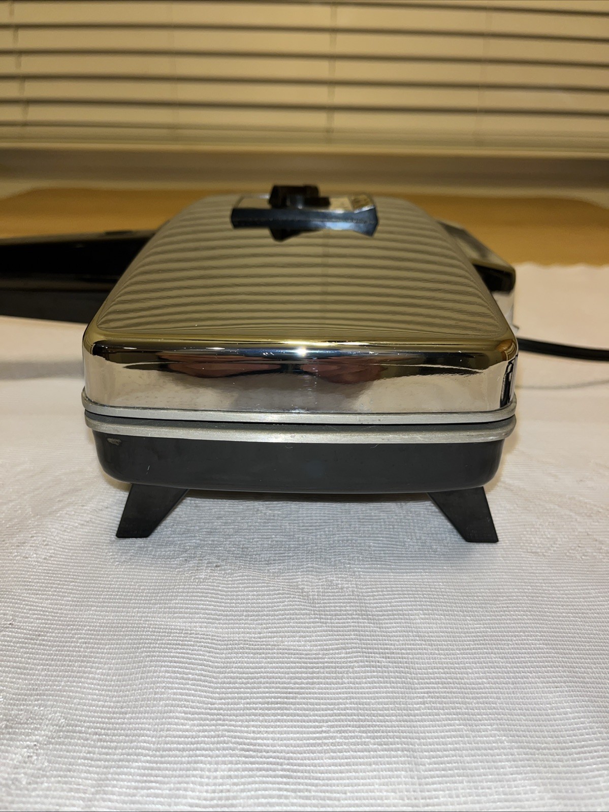 Vintage Sunbeam Party Grill Chrome Sandwich Maker Press 870 Electric TESTED WRKS