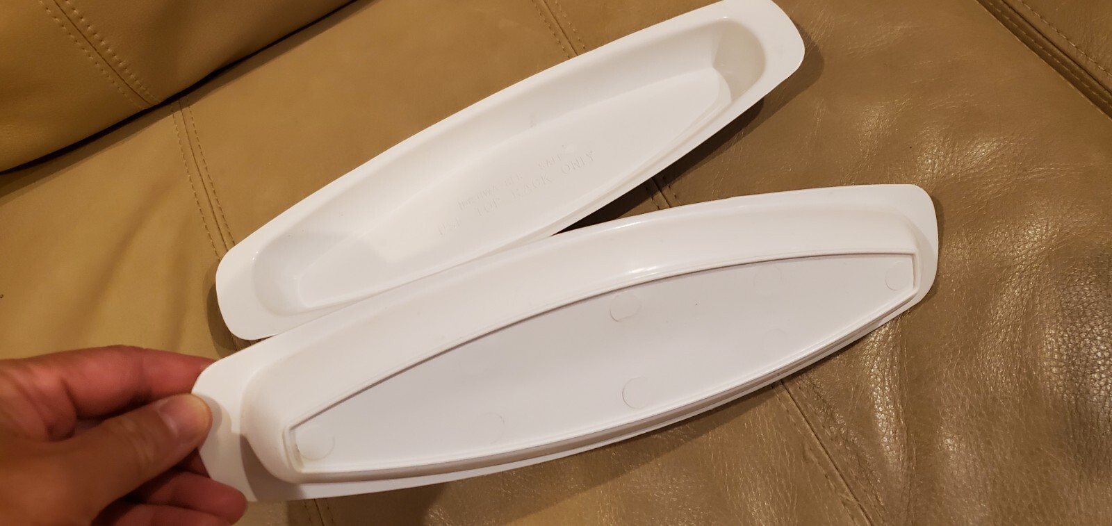 Lot of 2 GEORGE FOREMAN GRILL 12 1/2″ White Drip Tray Grease Catcher 12.5″
