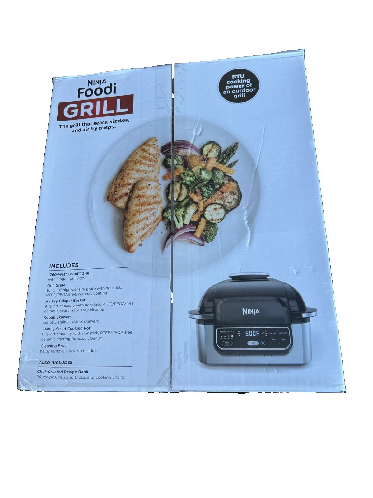 Ninja Foodi 5-in-1 Indoor Grill & Air Fryer AG301/AG302 – Factory Sealed